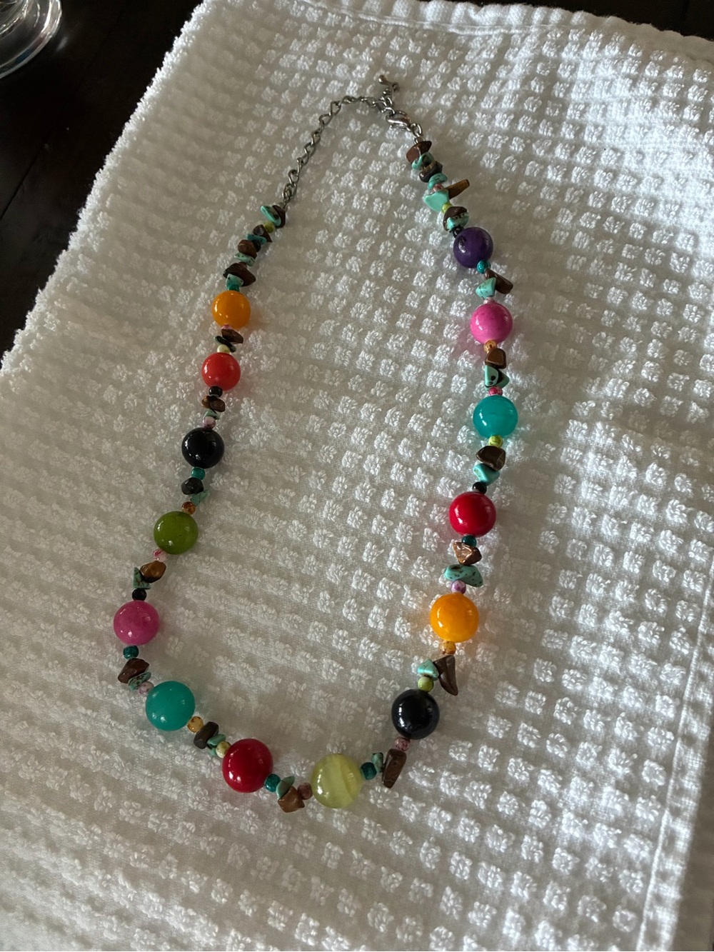 Colorful Multi-Bead Women's Necklace - Vibrant Mixed Colors